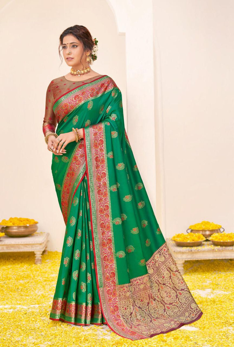 Sangam Print Rajbala Silk Stylish Designer Festival Look Sarees