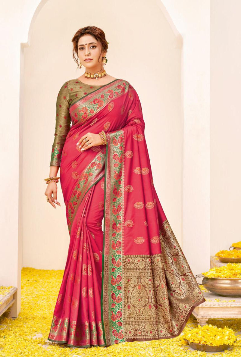 Sangam Print Rajbala Silk Stylish Designer Festival Look Sarees