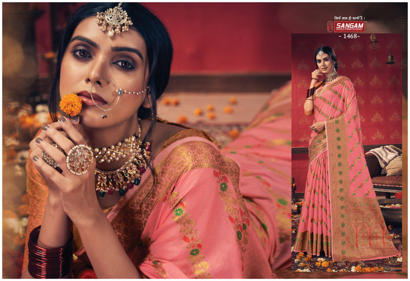 Sangam Prints Rashmika Cotton Stylish Designer Festival Look Graceful Saree