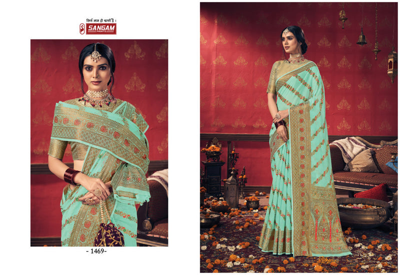 Sangam Prints Rashmika Cotton Stylish Designer Festival Look Graceful Saree