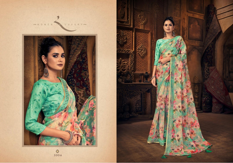 Saroj Shadow Organza With Pure Digital Print Stylish Designer Party Wear Gorgeous Look Saree