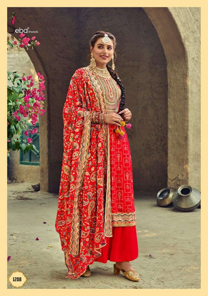 Eba Lifestyle Satrangi Dno 1208 Georgette Stylish Designer Festival Wear Salwar Kameez