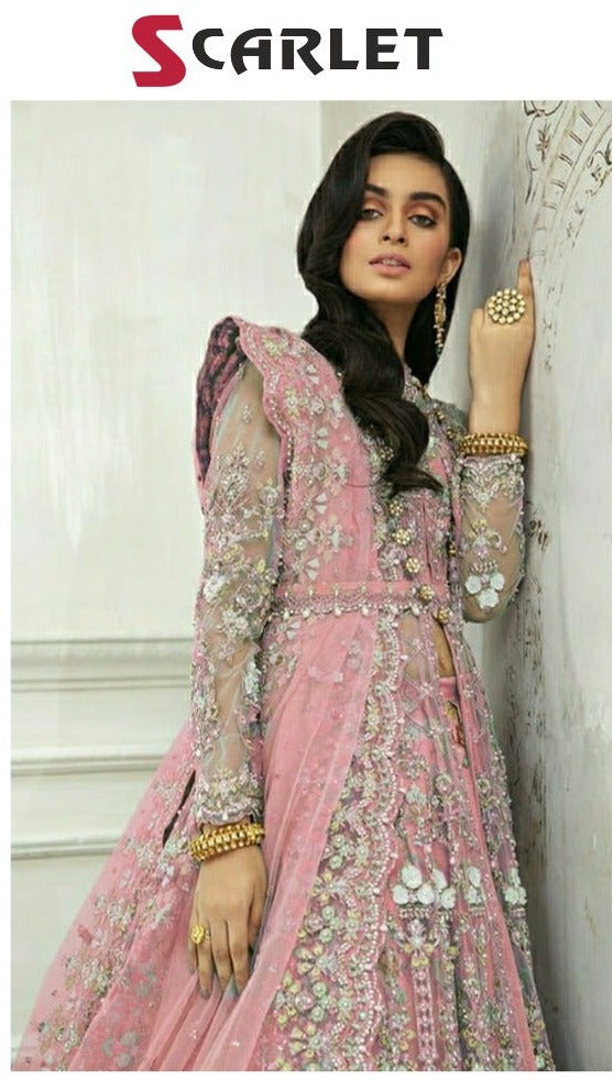 Scarlet Dno 1016 B Net With Heavy Printed Stylish Designer Wedding Wear Lehenga