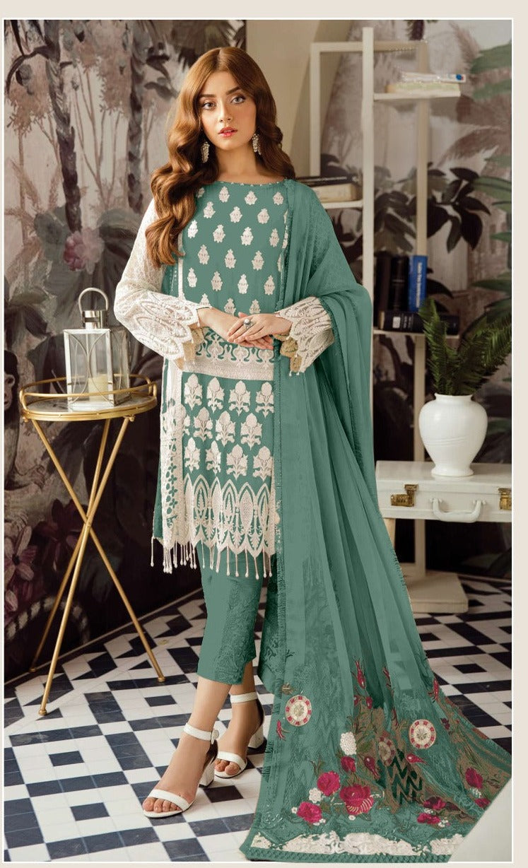 Scarlet 1003 I Georgette With Heavy Embroidery Casual Wear Salwar Kameez