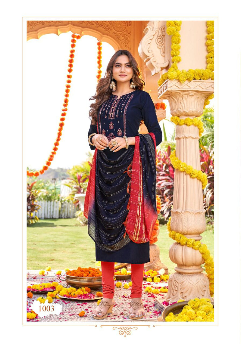 Selesta Shehnaaz Chinon Silk Stylish Designer Wear Kurti