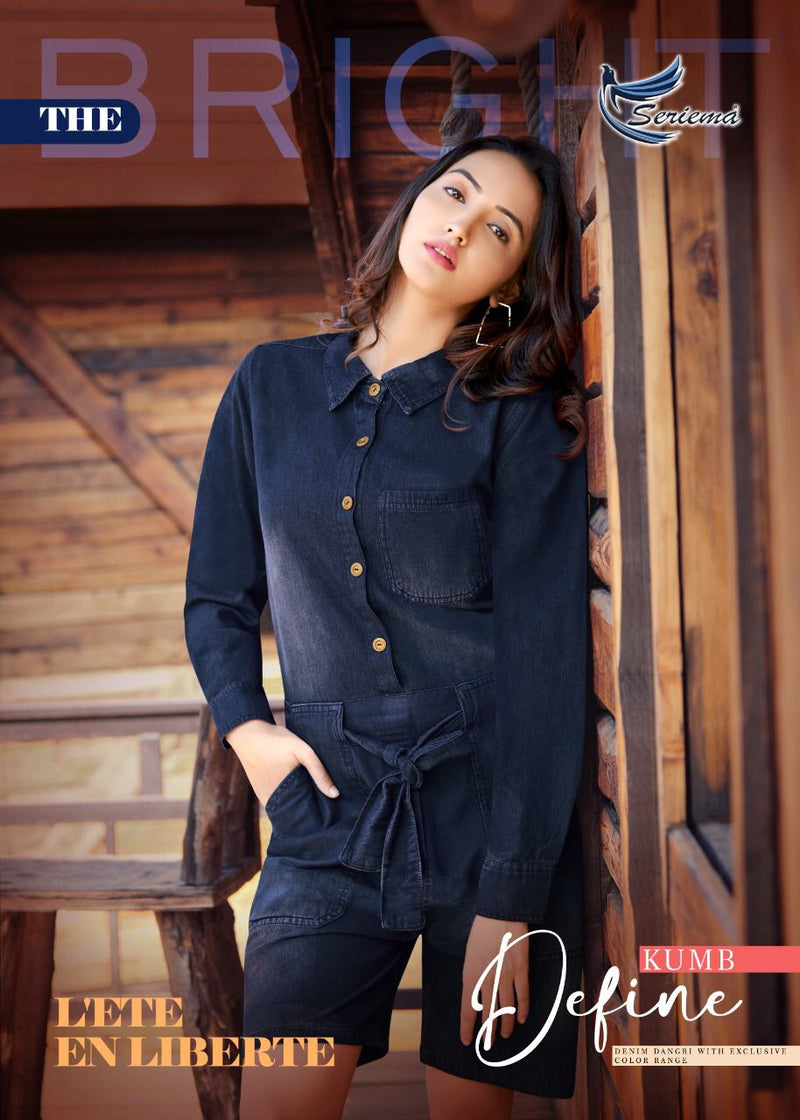 Seriema Denim Dungree Define Denim Stylish Dress