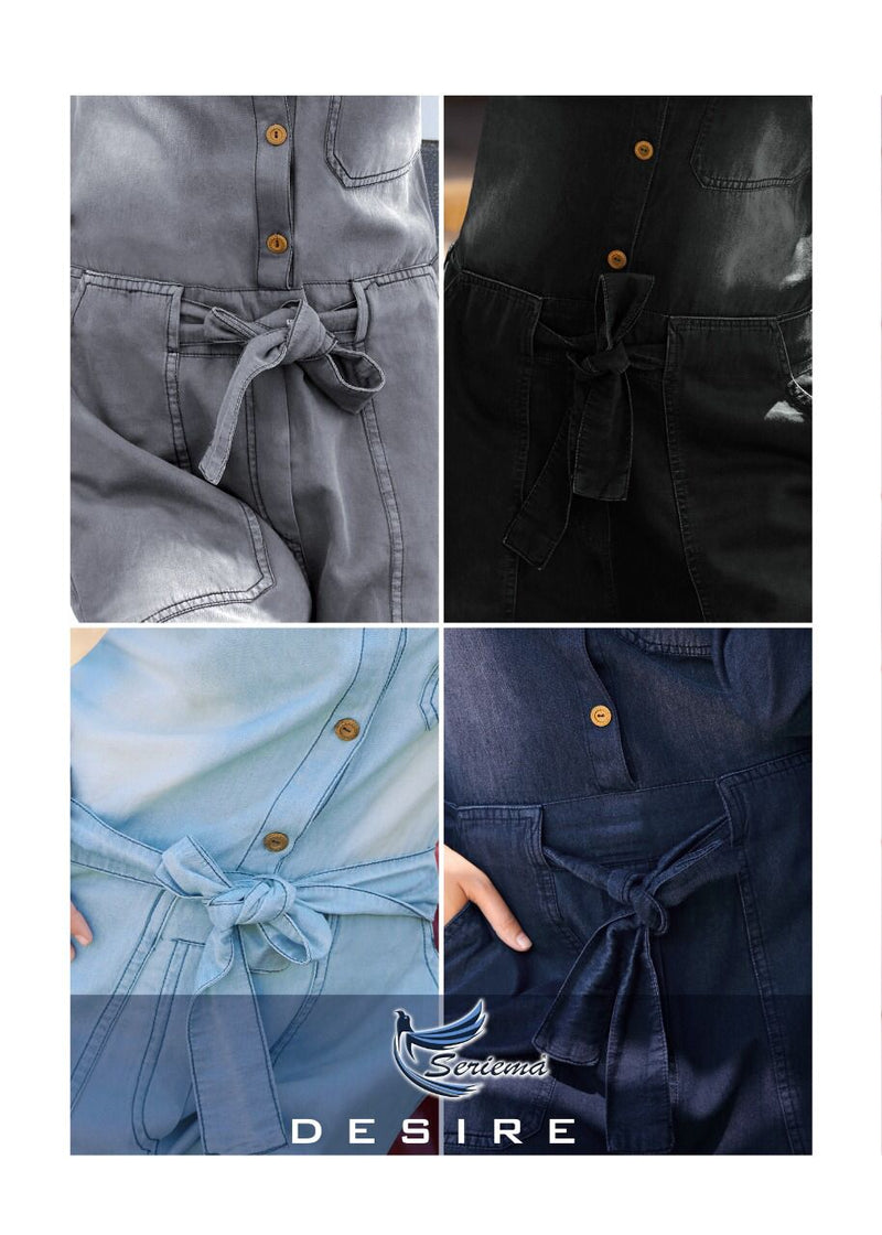 Seriema Denim Dungree Define Denim Stylish Dress