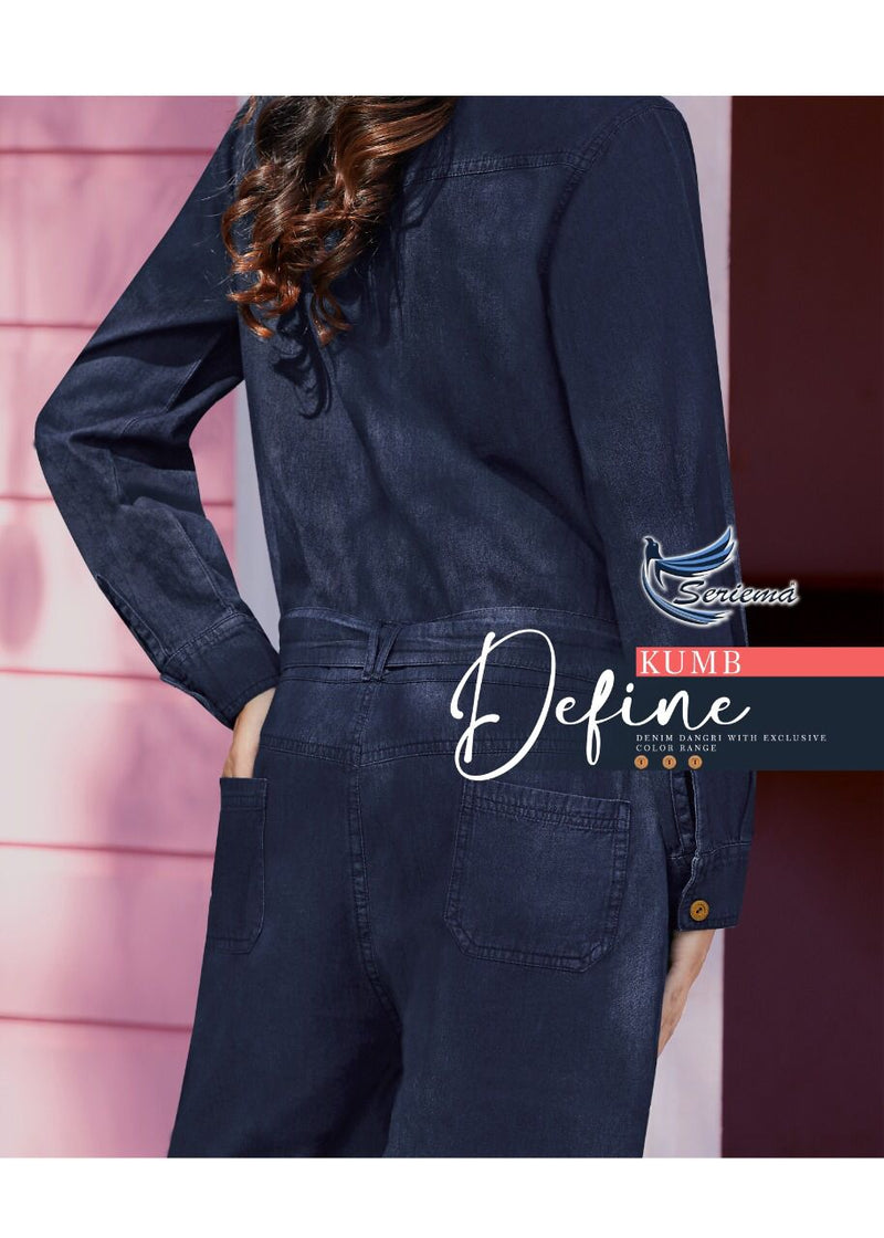 Seriema Denim Dungree Define Denim Stylish Dress