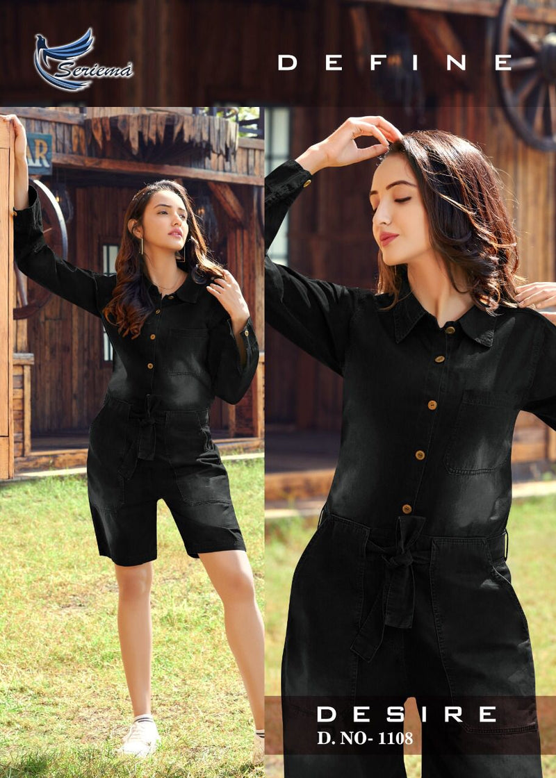 Seriema Denim Dungree Define Denim Stylish Dress