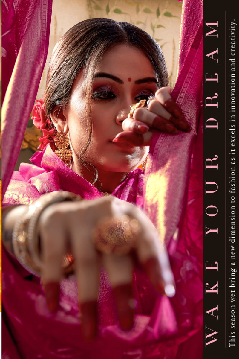 Shakunt Weaves Priyatam Cotton Stylish Designer Festival Look Sarees