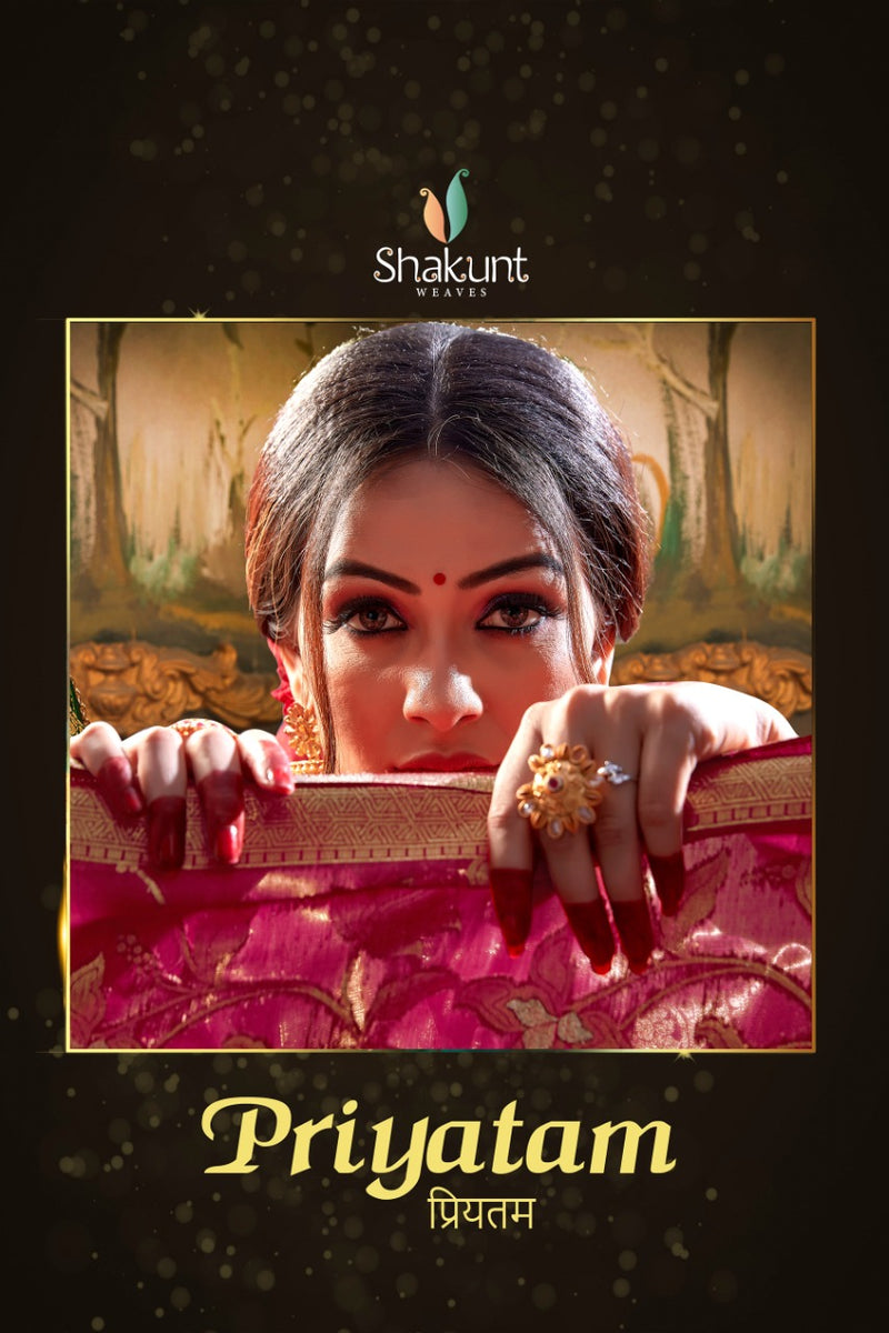 Shakunt Weaves Priyatam Cotton Stylish Designer Festival Look Sarees