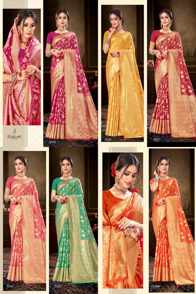 Shakunt Weaves Priyatam Cotton Stylish Designer Festival Look Sarees