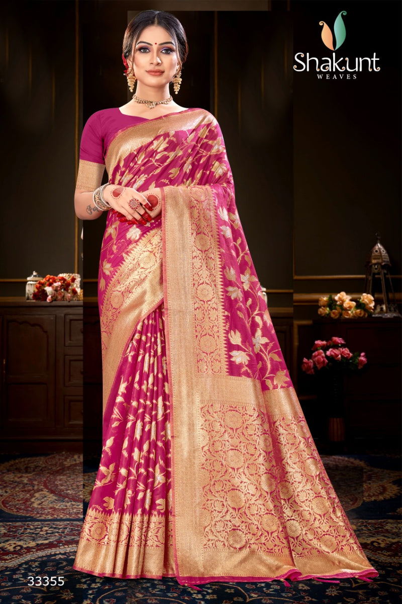 Shakunt Weaves Priyatam Cotton Stylish Designer Festival Look Sarees