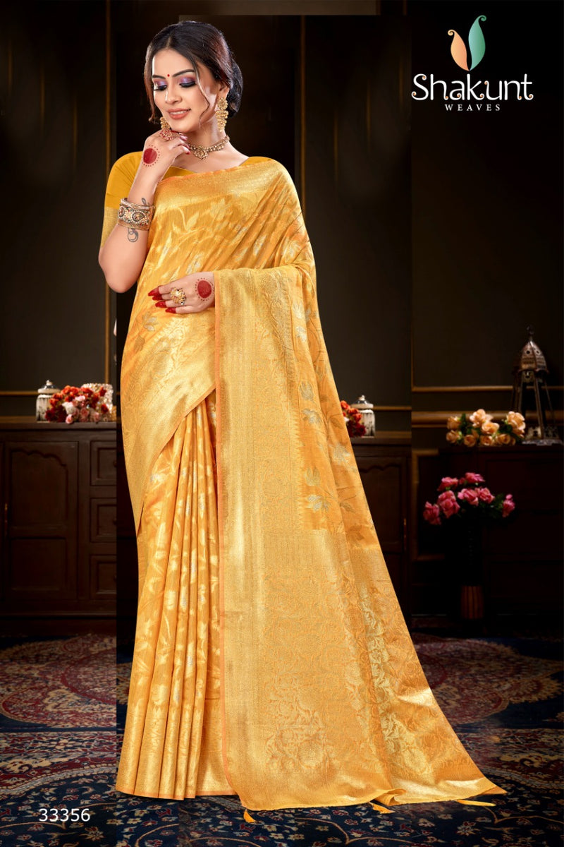 Shakunt Weaves Priyatam Cotton Stylish Designer Festival Look Sarees