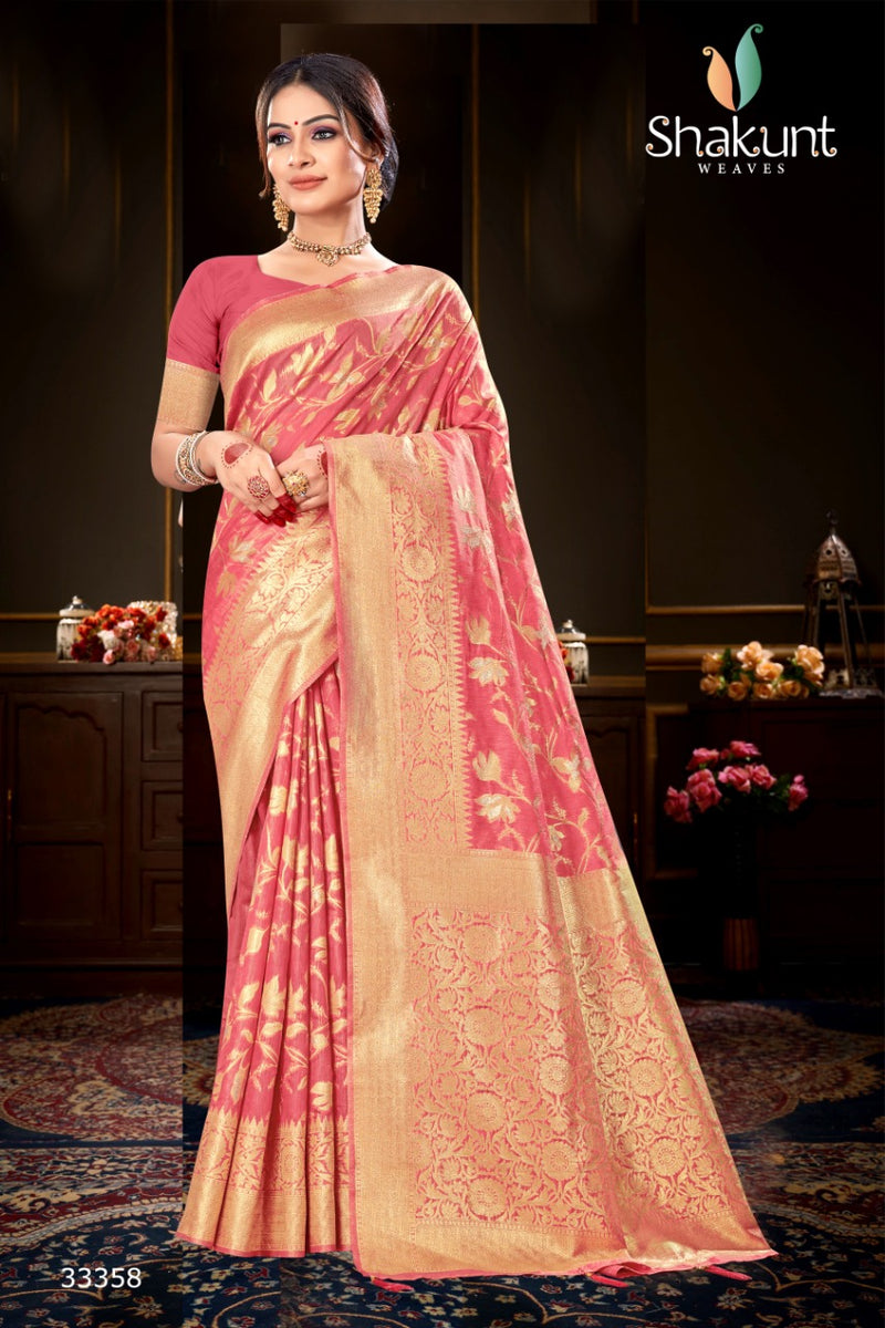 Shakunt Weaves Priyatam Cotton Stylish Designer Festival Look Sarees
