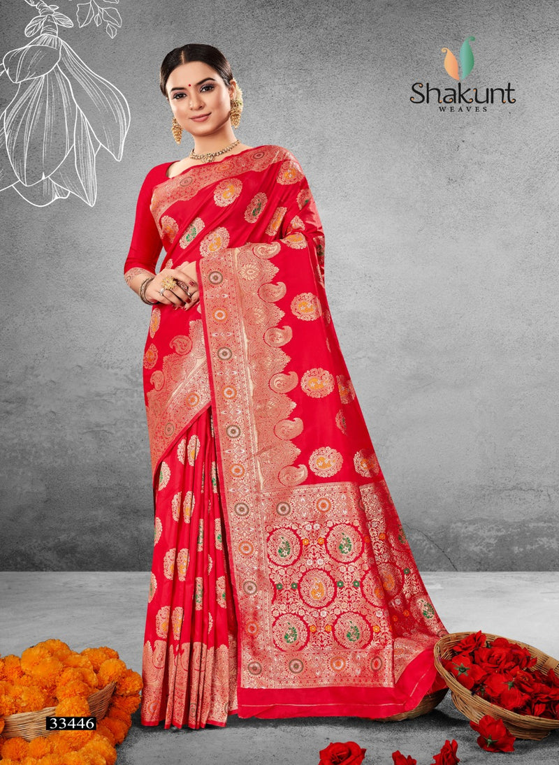 Shakunt Weaves Sks Fancy 1043 Stylish Art Silk Stylish Designer Festival Look Saree