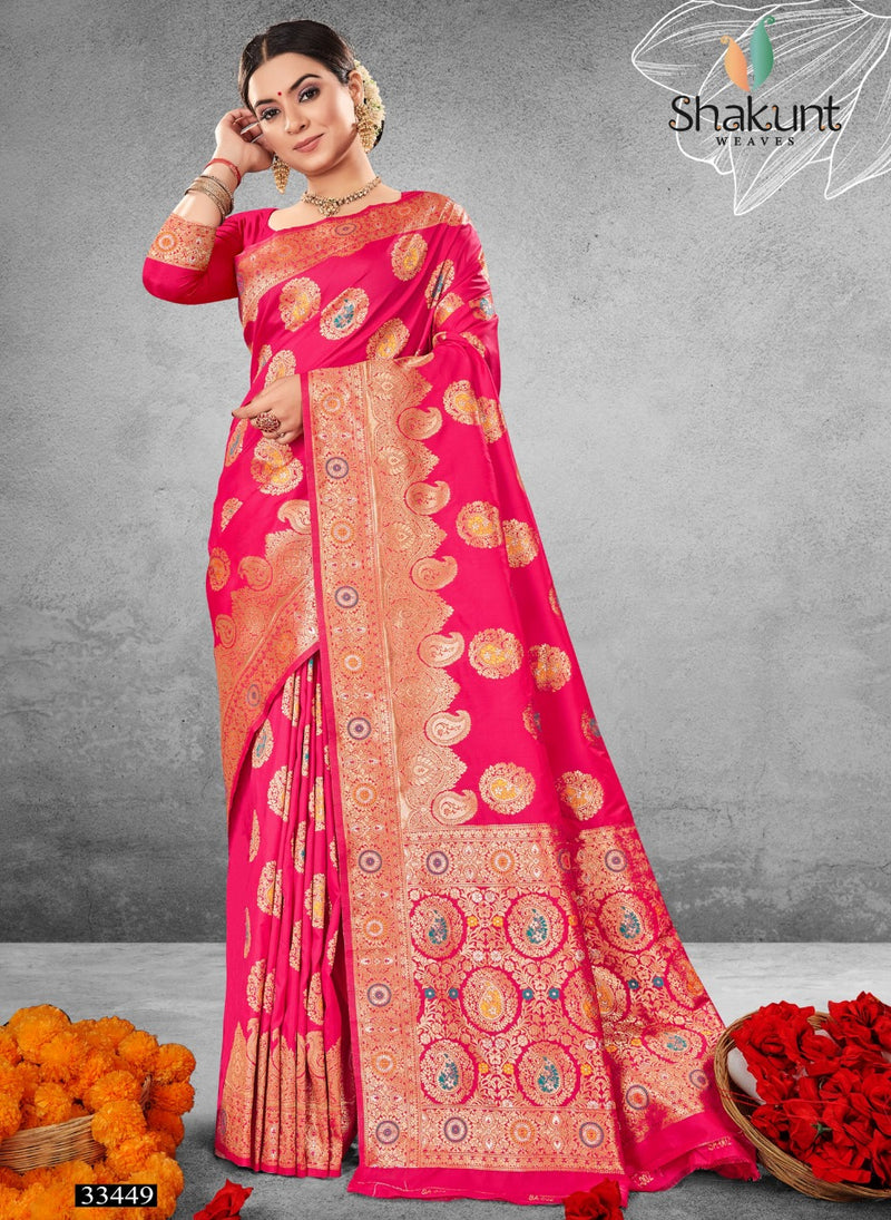 Shakunt Weaves Sks Fancy 1043 Stylish Art Silk Stylish Designer Festival Look Saree