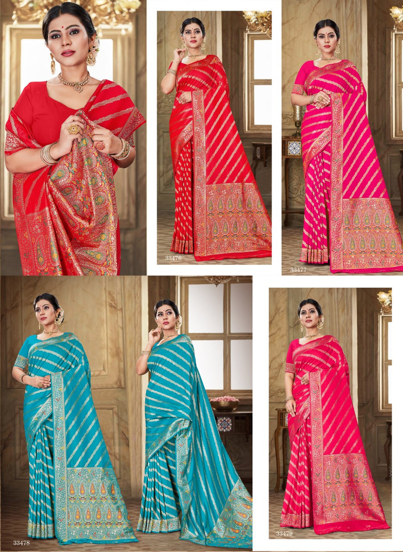 Shakunt Weaves Sks Fancy 1046 Art Silk Stylish Designer Gorgeous look  Festival wear Saree