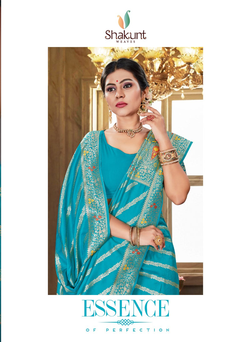 Shakunt Weaves Sks Fancy 1046 Art Silk Stylish Designer Gorgeous look  Festival wear Saree