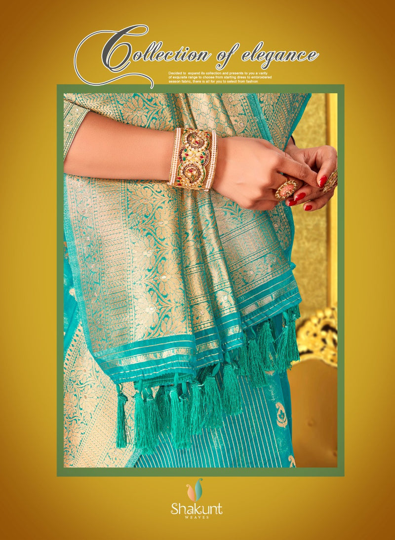 Shakunt Weaves Sks Org 618 Organza Stylish Designer Wear Saree