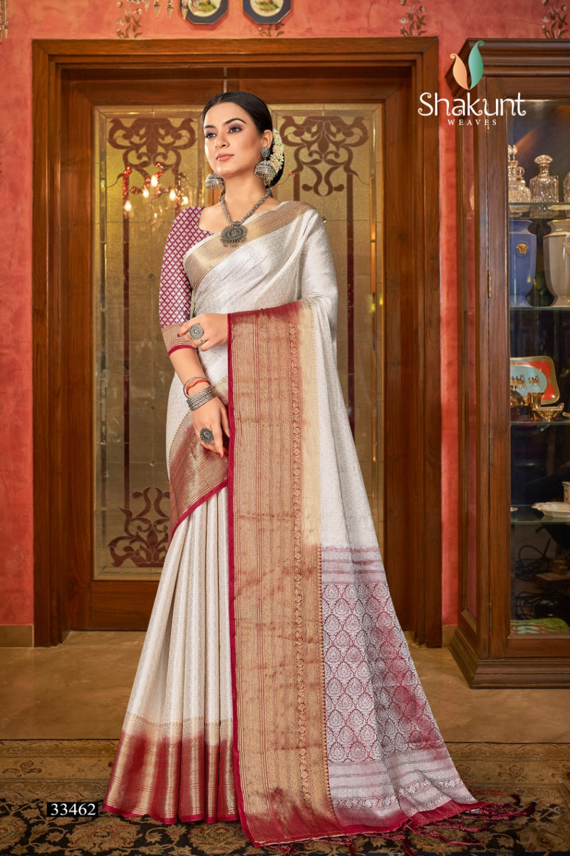 Shakunt Weaves Sks Pure 2123 Art Silk Stylish Designer Wear Sarees