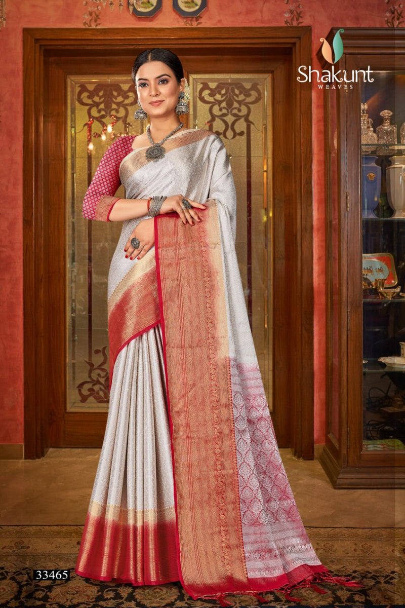 Shakunt Weaves Sks Pure 2123 Art Silk Stylish Designer Wear Sarees