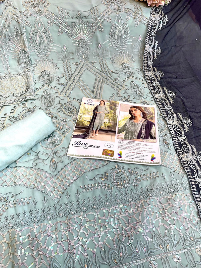 Shanaya Fashion Rose Bridal S 72 Georgget Designer Salwar Suit