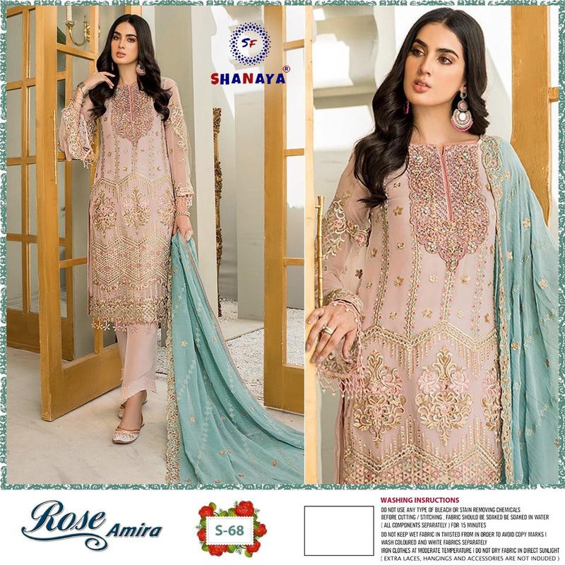 Shanaya Rose Amira S 68 Fox Georgeete Designer Salwar Suit