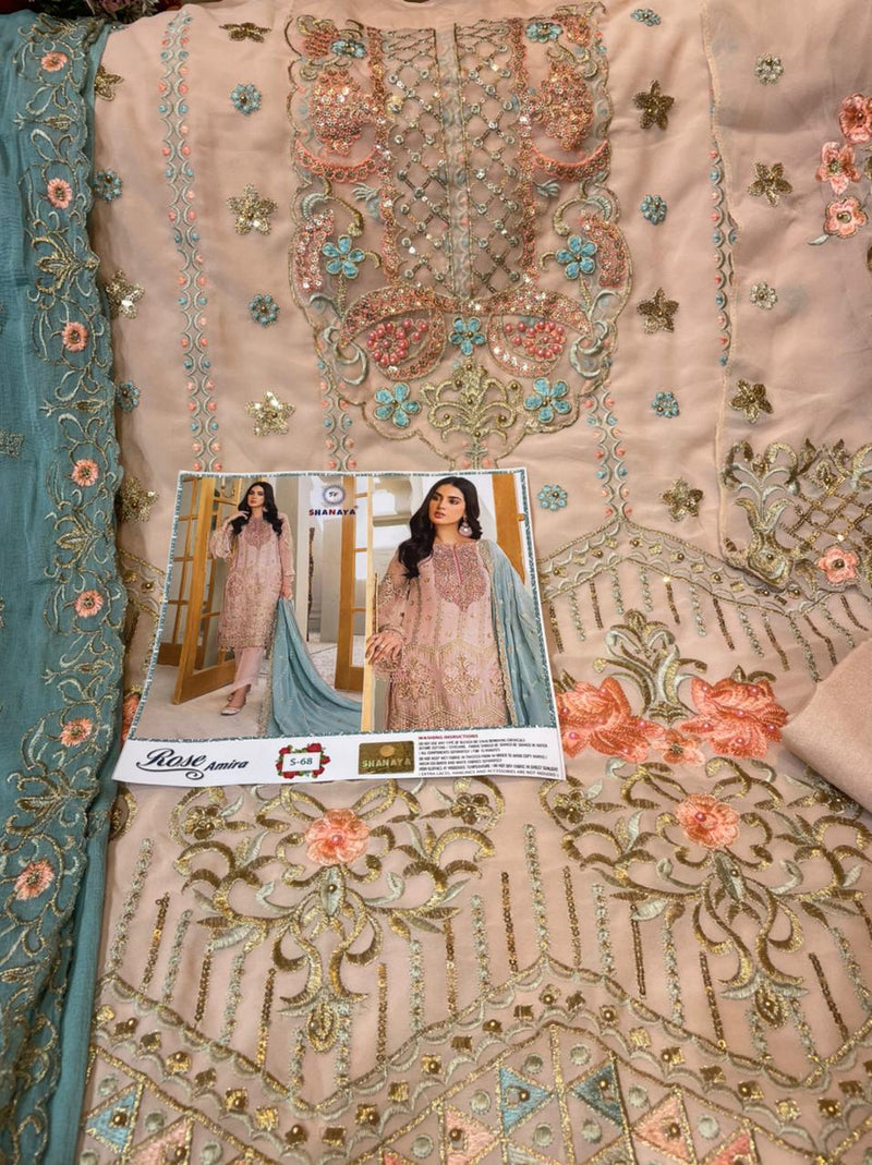 Shanaya Rose Amira S 68 Fox Georgeete Designer Salwar Suit