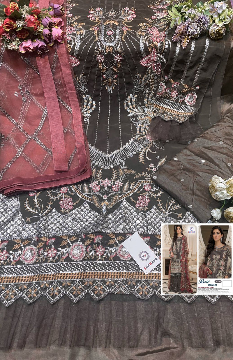 Shayana Rose Bridel S 102 Georgette With Heavy Hand Work Stylish Designer Party Wear Pakistani Style Salwar Suit