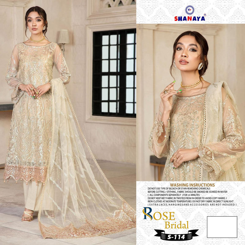 Shanaya Rose Bridal S 114 Butterfly Net With Heavy Embroidery Work Stylish Designer Salwar Kameez