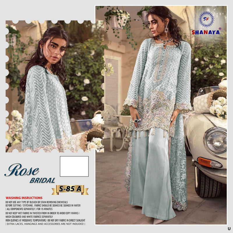 Shanaya Fashion Rose Bridel S 85 A Fox Georgette Stylish Designer Party Wear Pakistani Style Salwar Suit