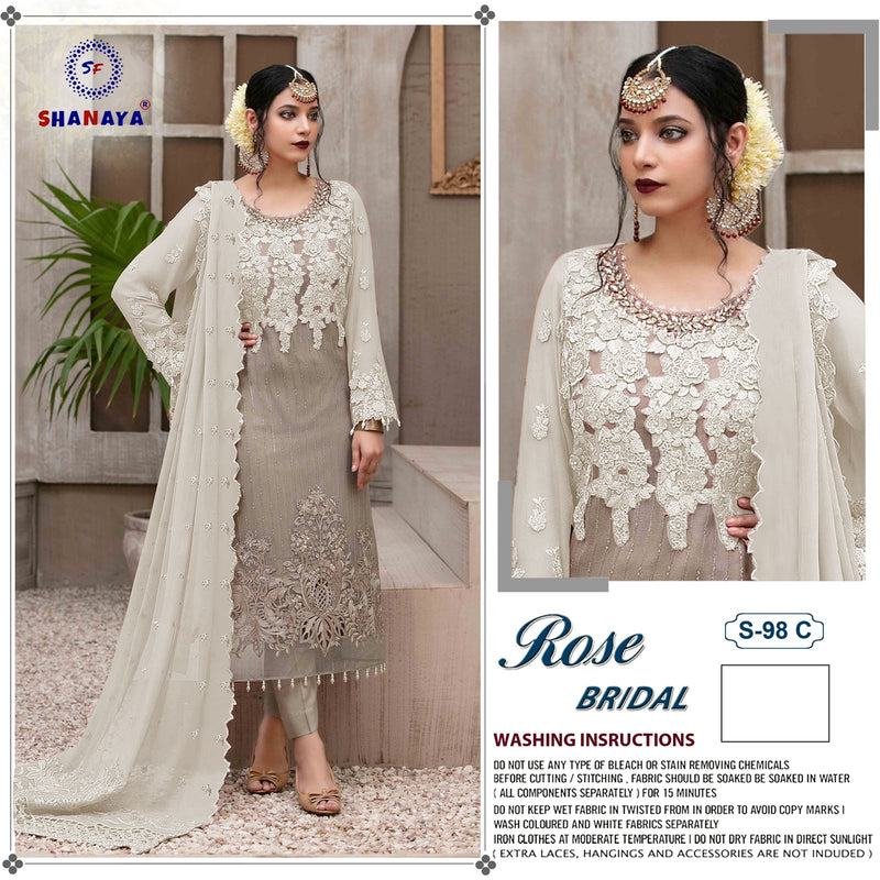 Shanaya Fashion Rose Bridal S 98 C Georgette Party Wear Salwar Suits