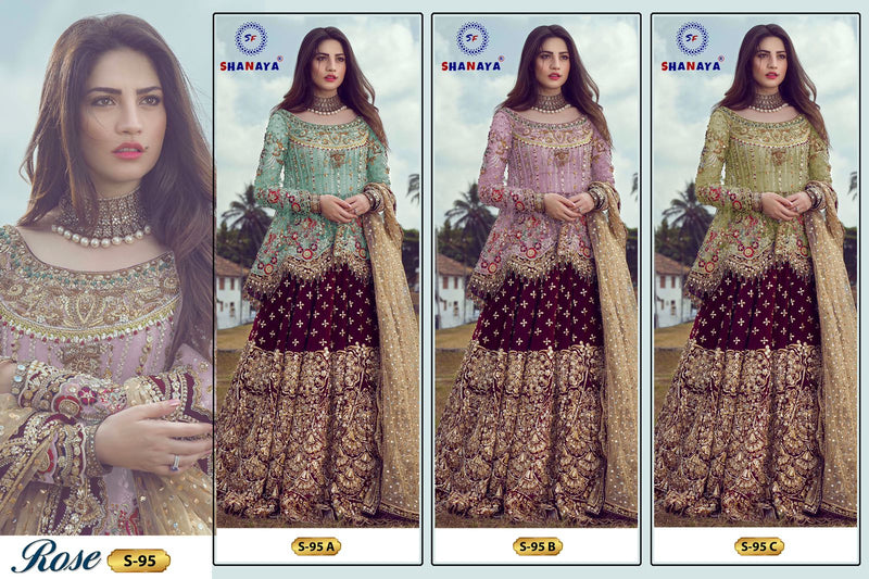 Shanaya Rose S 95 Net Designer Wedding Wear Salwar Kameez