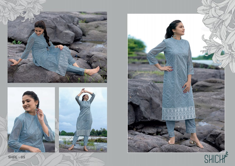 Shichi Falak Shiffli Stylish Modern Wear Kurti