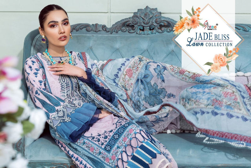 Shree Fab Jade Bliss Lawn Cotton Stylish Designer Casual Pakistani Style Salwar Suit