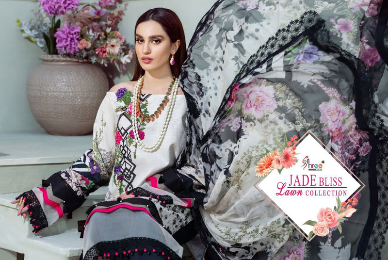 Shree Fab Jade Bliss Lawn Cotton Stylish Designer Casual Pakistani Style Salwar Suit