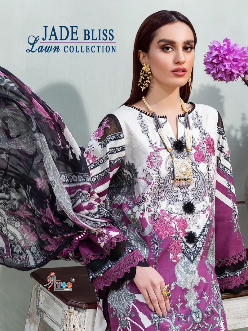 Shree Fab Jade Bliss Lawn Cotton Stylish Designer Casual Pakistani Style Salwar Suit