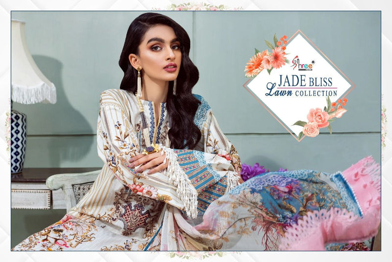 Shree Fab Jade Bliss Lawn Cotton Stylish Designer Casual Pakistani Style Salwar Suit