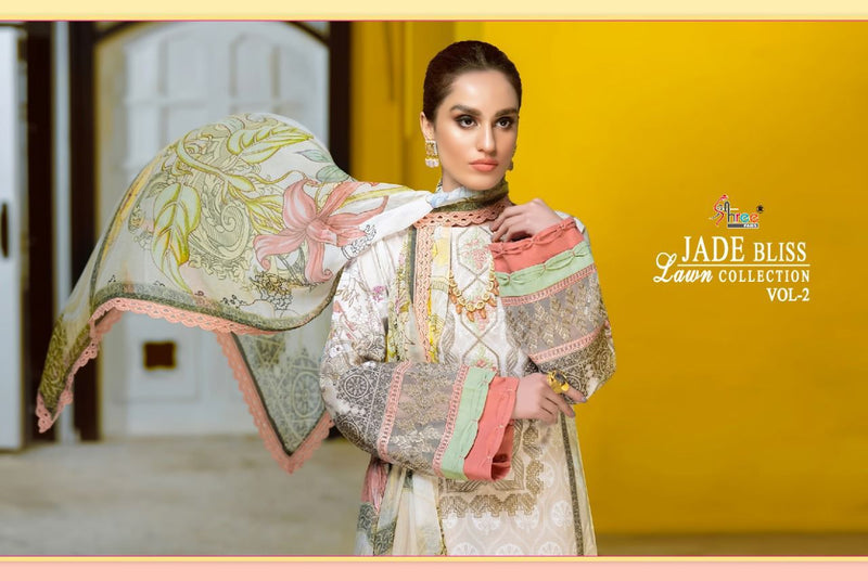 Shree Fab Jade Bliss Lawn Collection Vol 2 Lawn Cotton Stylish Designer Casual Wear Salwar Suit