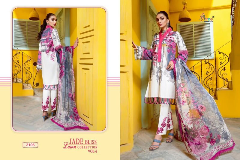 Shree Fab Jade Bliss Lawn Collection Vol 2 Lawn Cotton Stylish Designer Casual Wear Salwar Suit