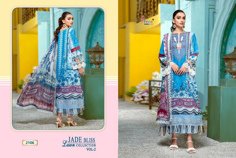 Shree Fab Jade Bliss Lawn Collection Vol 2 Lawn Cotton Stylish Designer Casual Wear Salwar Suit