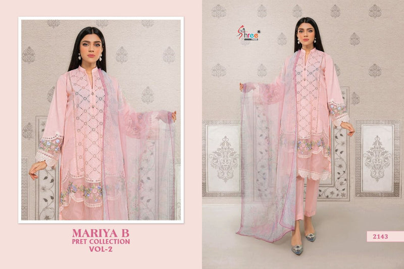 Shree Fab Maria B Vol 2 Cotton Stylish Designer Casual Wear Pret Salwar Suit