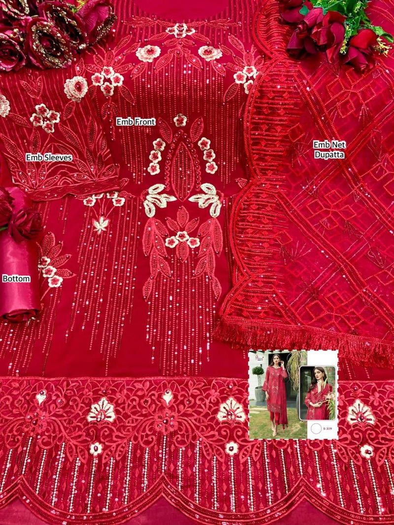 Shree Fab S 319 Net Innovative Look Stylish Designer Salwar Suit