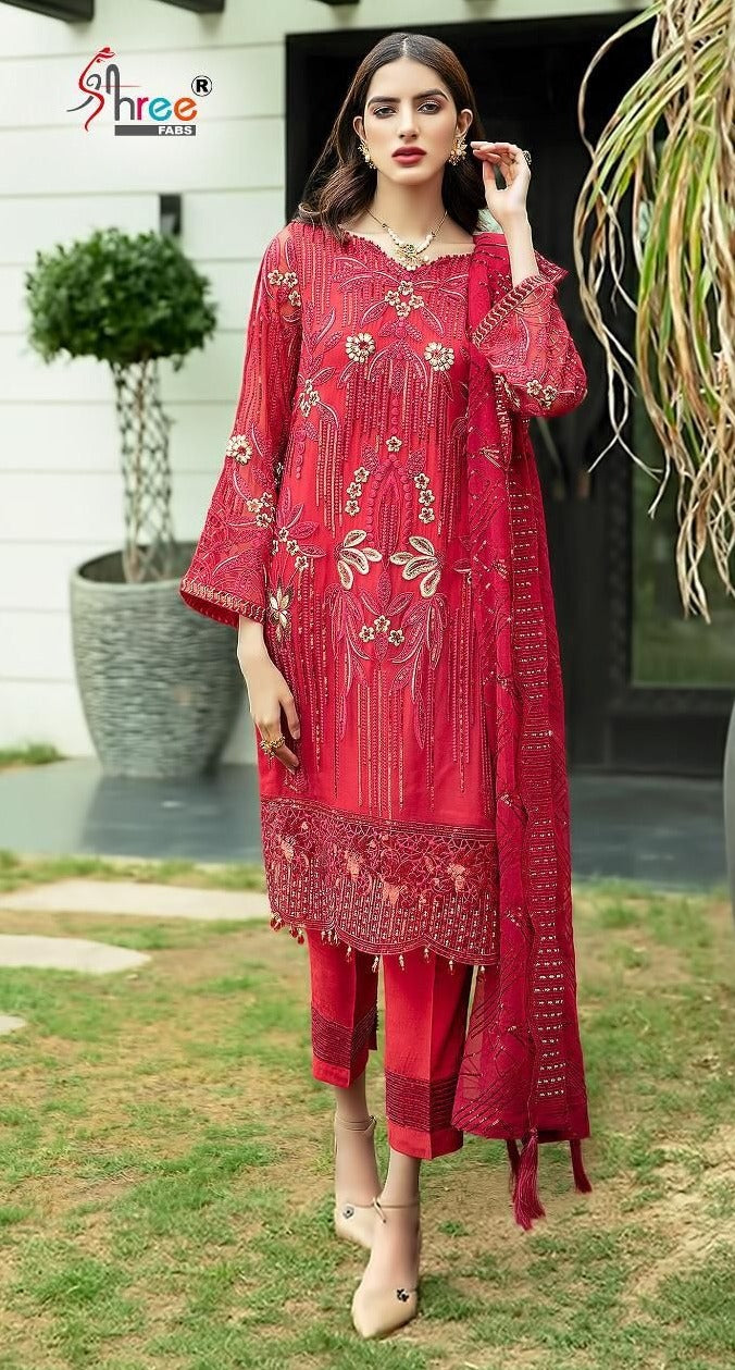 Shree Fab S 319 Net Innovative Look Stylish Designer Salwar Suit