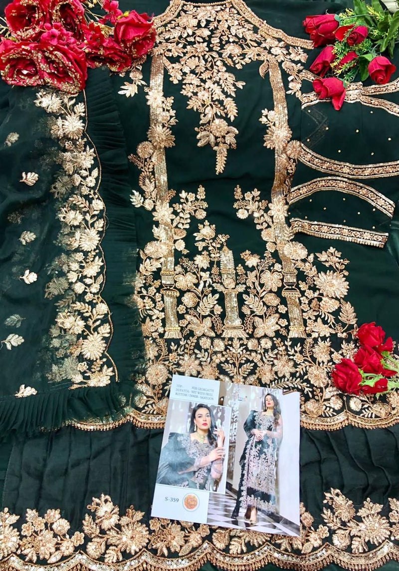 Shree Fab S 359 Georgget Graceful Stylish Designer Salwar Suit