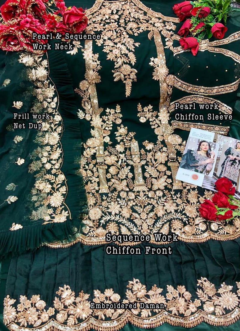 Shree Fab S 359 Georgget Graceful Stylish Designer Salwar Suit