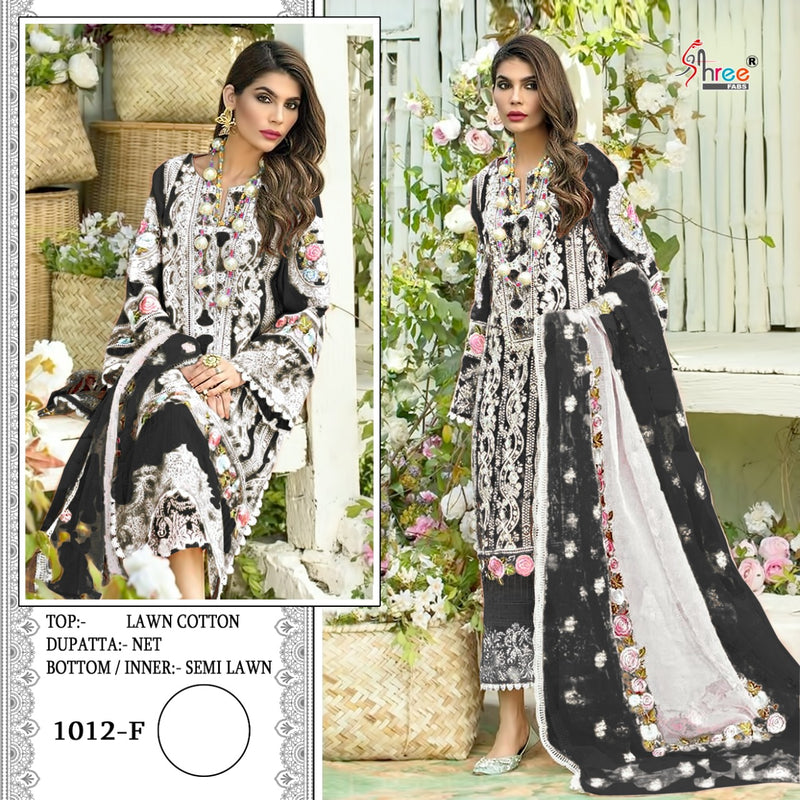Shree Fab Dno S 1012 F Lawn Cotton Stylish Designer Wear Salwar Suit