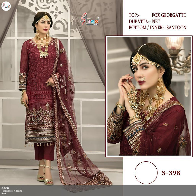 Sree Fab S 398  Georgette Stylish Designer Salwar Kameez