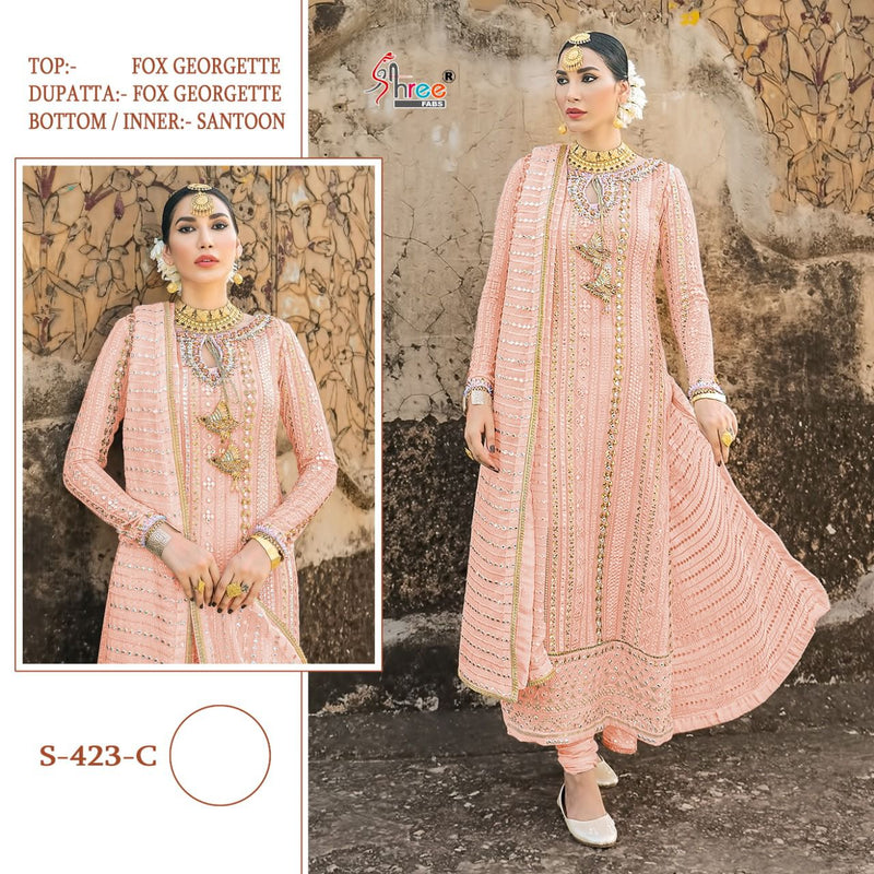 Shree Fab Dno. S 423 C Weeding Wear Salwar Suit